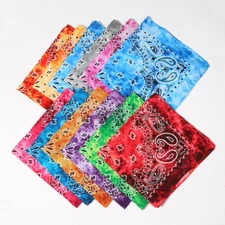 Tie Dye Bandana Paisley Classic Paisley Hippie Scarf Head Wrap Tie-Dye Bandanas