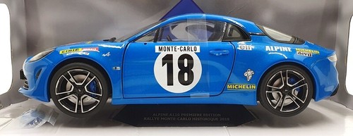 Solido 1/18 Scale Diecast S1801603 Alpine A110 Prem Edition #18 Monte-Carlo '18 - Picture 3 of 5