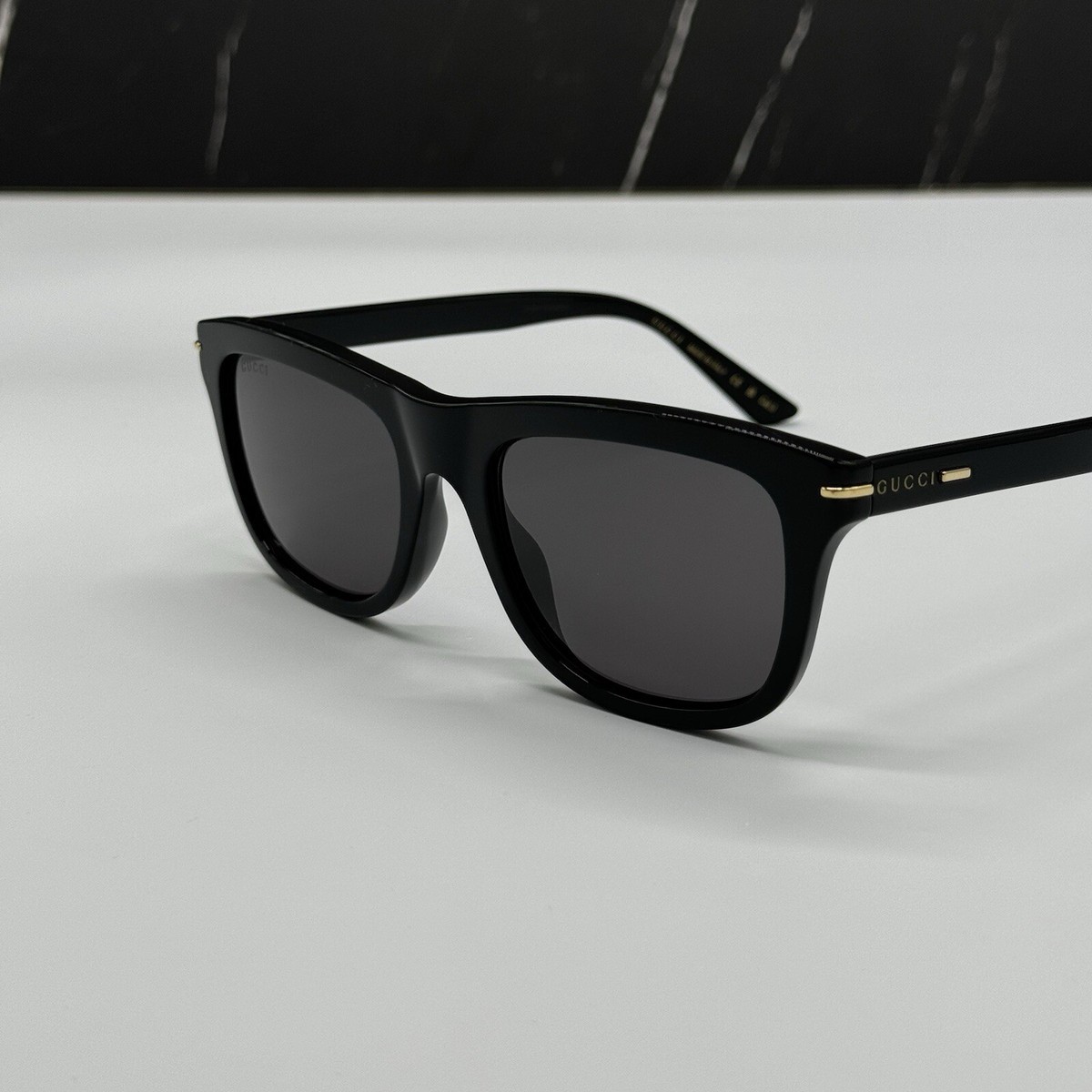 NEW GG1444S 001 GUCCI BLACK GREY SQUARE UNISEX GUCCI SUNGLASSES NEW GG1444S 001 GUCCI BLACK GREY SQUARE UNISEX GUCCI  main image 3