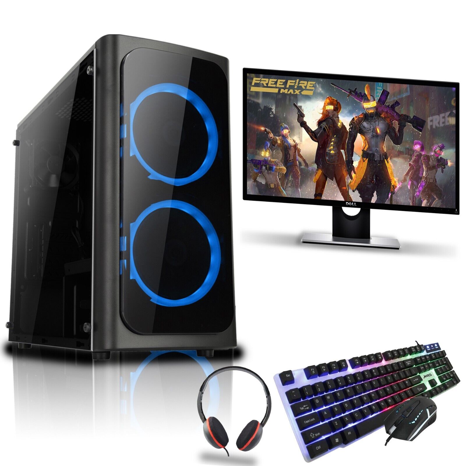 Gaming PC Computer - i3-i5 / 16GB RAM / 1TB HDD / 240GB SSD / GT 1030  Windows 10