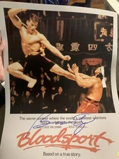 Beckett certified signed 16x20 photo Bolo Yeung Enter The Dragon Bloodsport BAS
