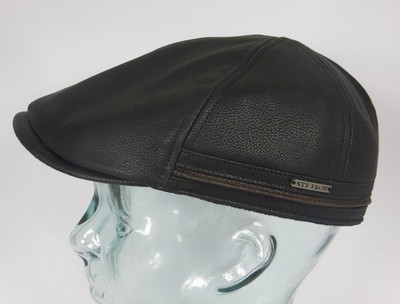Stetson Duck Cap Cowhide Leather Flat 