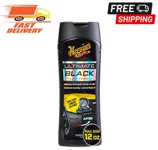 Meguiar's Ultimate Black Plastic Restorer - Enhance Faded Trim with Long-Lasting