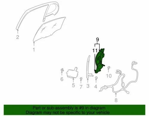 Genuine GM 2000-2005 Pontiac Bonneville Window Regulator Driver Side 15231243 - Изображение 2 из 2