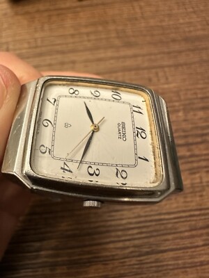 Vintage Seiko Men Tank Watch White Dial 74315010 Part Only s-l400.jpg main image 3