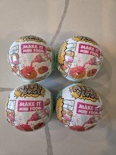 MGA's Mini Verse Make It Mini Food Cafe Series 3 Ages 8 Lot Of 4 Balls