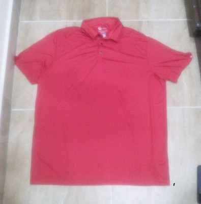 Men's Chik Fil A Employee Polo Shirt Uniform Red Short Sleeve Sz XL