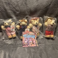 Lot of 4 Vintage Furskins Plush from Wendy's 1980s with Tags 7" New RARE