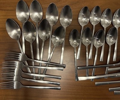 Lot of 37 Zwilling JA Henckels CULT  Stainless 18/10 Glossy Silverware Flatware