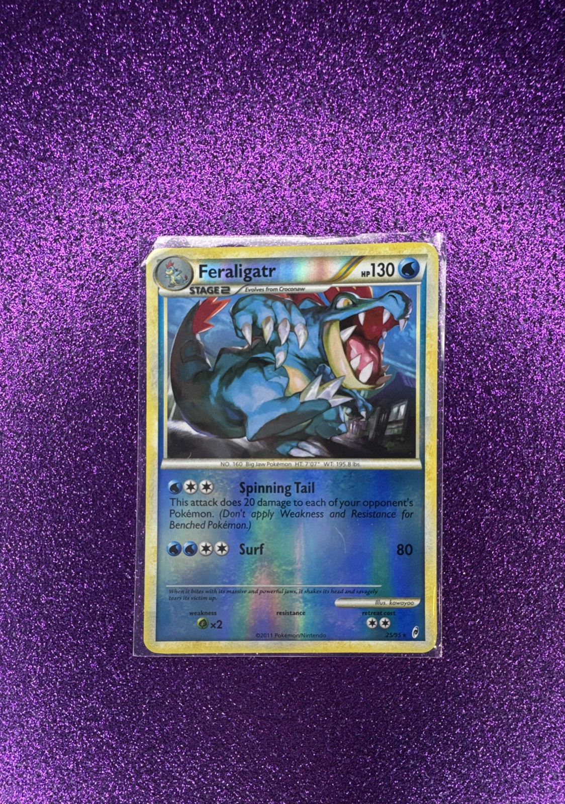 Feraligatr 25/95 Call of Legends Reverse Holo