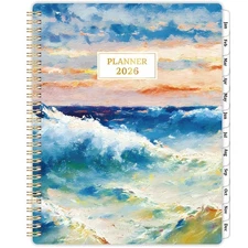 2026 Planner Weekly and Monthly Jan. 2026 - Dec. 2026, 8.5" x 11" Flexible Cover