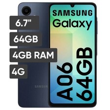 New Samsung Galaxy A06 - 4G 64GB - Dual Sim Unlocked Smartphone All Colours