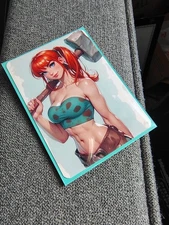 Fan Art Waifu Card aceo–Retro 2.5x3.5" Ssp Royal princess Diva Beauty Pebbles 