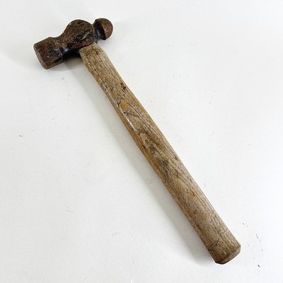 Vintage Kugelhammer Holzgriff schwer Maschinist Schmied Werkzeug
