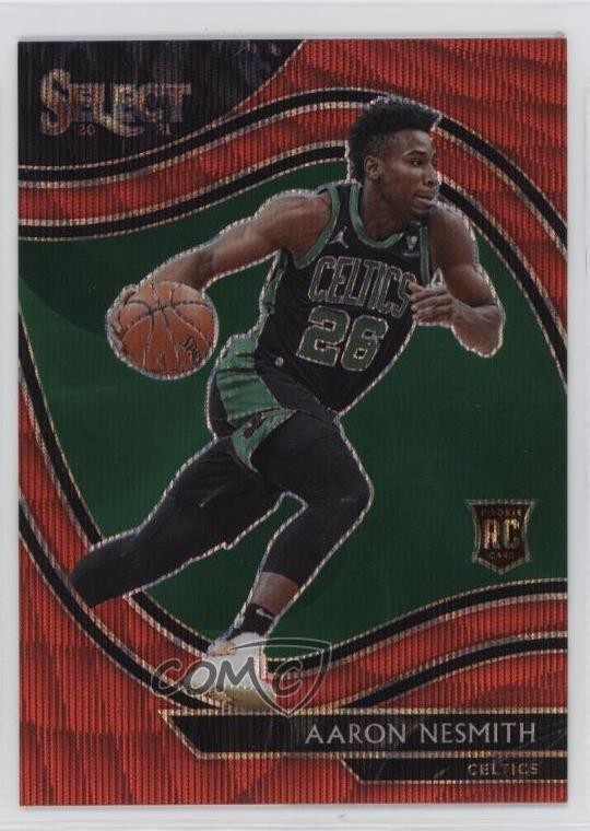 2020-21 Panini Select Courtside Red Wave Prizm Aaron Nesmith #287 1kt4