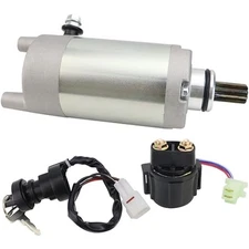 Motor & Solenoid Relay & Ignition Switch for Starter+Relay+Switch (94-00)