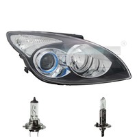 Scheinwerfer Links Schwarz H1/H7 FüR Hyundai I30 Kombi FD Inkl. Osram Lampen