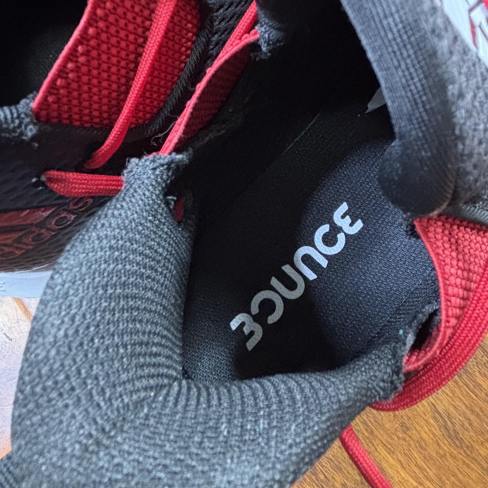 adidas Icon V Bounce Baseball Cleats Shoes Mens Size 16 Black Red Metal G28254 thumbnail 14