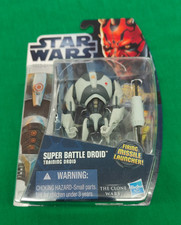Star Wars 3.75    Hasbro The Clone Wars Super Battle Droid Training Droid CW16 MOC
