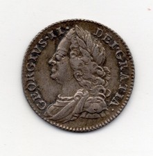 1757 Sixpence, George II
