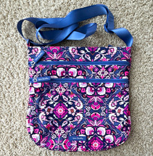 Vera Bradley Floral Multicolor Zip Crossbody Bag w/ Adjustable Strap, Pockets