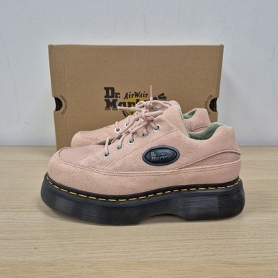 Dr Martens Buzz 5L puderrosa Wildleder klobige Plateauschuhe Stiefel UK 6