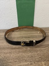Brighton 1996 Museum Collection Black Leather Belt 21003 Size Medium