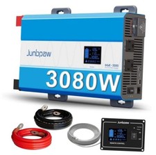 3080W Pure Sine Wave Power Inverter 12V to 120V AC 35dB Ultra Quiet, 9000W