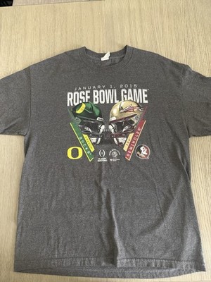2015 Rose Bowl Game Oregon Ducks Florida State Seminoles Football Gray Shirt