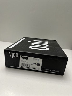 Vigo VG05001MB Olus Wall Mount Vessel Sink Bathroom Faucet in Matte Black