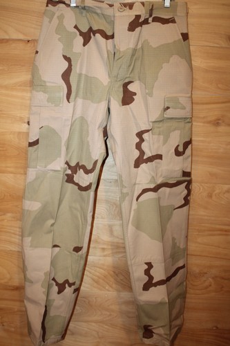 USGI 3 Color Desert Camo Combat Pants Medium Long Ripstop 8415-01-327-5336