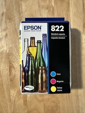 Epson 822 Durabrite Ultra Ink Color Combo Pack Cyan Magenta Yellow NEW Exp 9/202