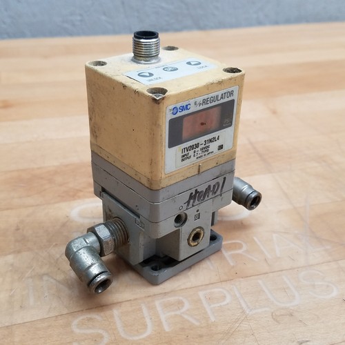 SMC ITV2030-31N2L4 Electronic Pneumatic Regulator, 0-10VDC, 0.7-71PSI - USED