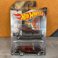 Hot Wheels Garage 67 Pontiac GTO Black Red 1/10 Diecast Car DLV32-D910