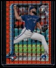 2025 Topps Chrome #47 Adam Kloffenstein Orange Geometric Refractors #/25