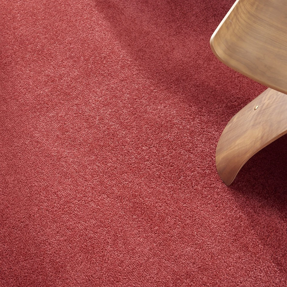 Alfombra interior exterior rojo ladrillo 9X9 pila baja fácil limpieza diseño versátil 100 polos... Foto 2 de 4