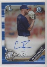2019 Bowman Chrome Prospects Blue Refractor 5/150 Cam Roegner #CPA-CR Auto w5b