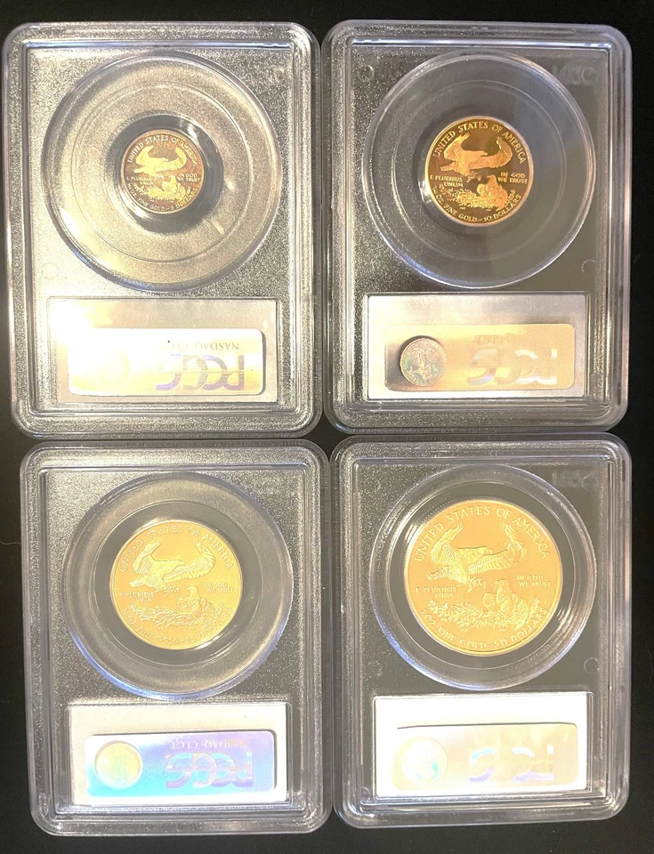 2007-W Gold Eagle Set of 4 $50 $25 $10 $5 PCGS PR69 DCAM - Image 2 of 4