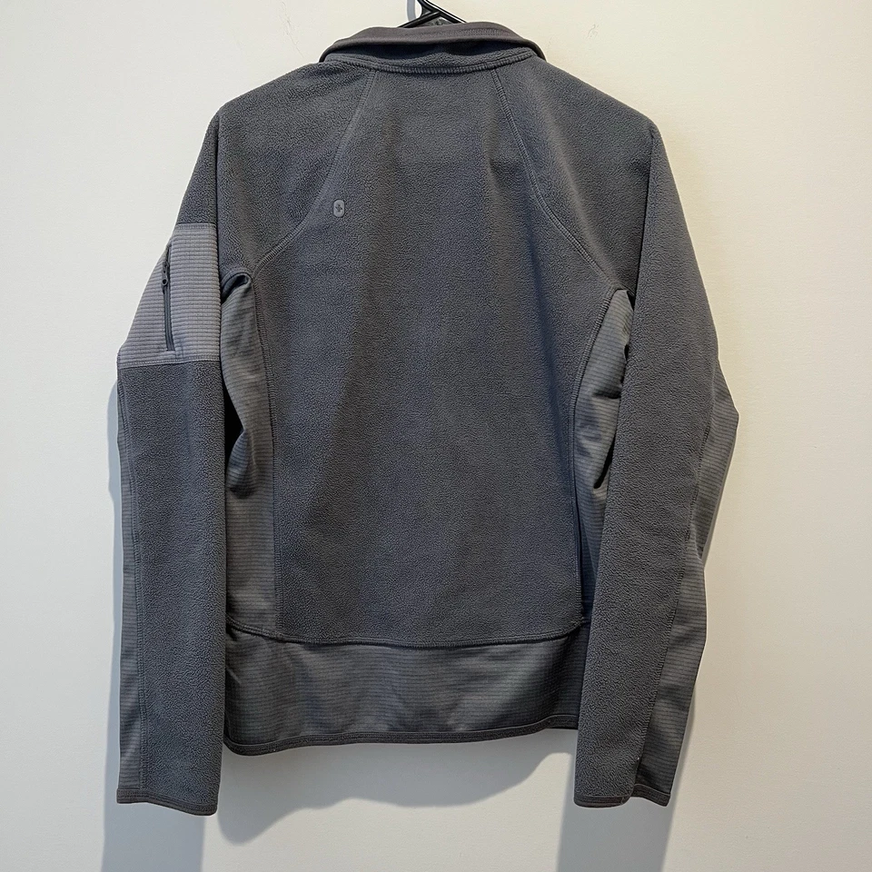 FIGS Scrubs On Shift 抓绒混合夹克小号灰色 — 第 3/4 张图片