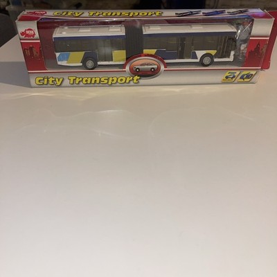 Dickie Toys City Transport Articulated Bus Pullback Action Die