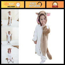 Unisex Baby Flannel Animal Costume - Adorable Halloween Cosplay Outfit for Kids