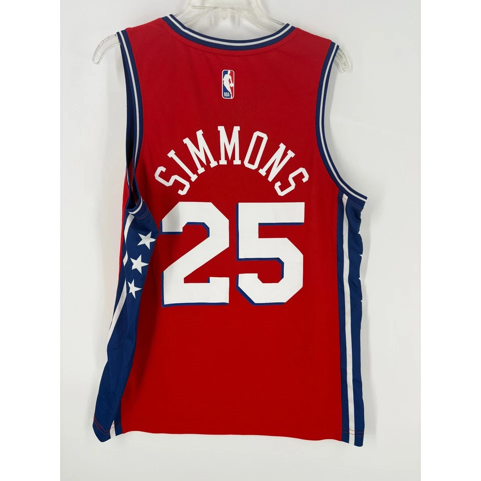 Camiseta masculina Ben Simmons Philadelphia 76ers NBA Fanatics tamanho P - Imagem 2 de 4