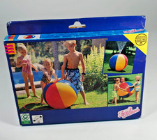 Ancien ballon de plage vaporisateur d'eau géant Zapf création 65 cm neuf dans sa boîte rare