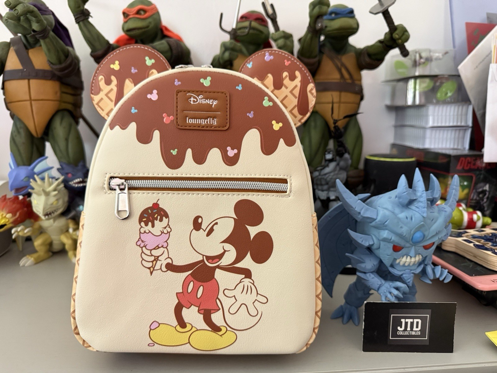 Loungefly Disney Mickey Mouse Ice Cream Mini Backpack NWT
