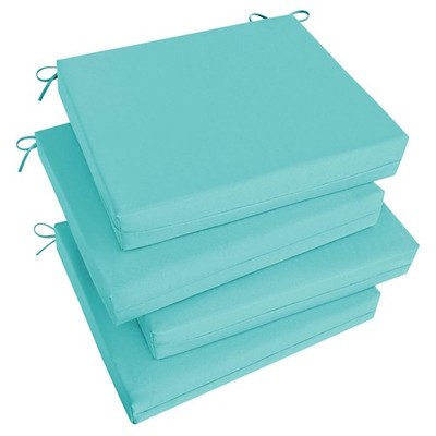 Basic Beyond Outdoor Chair Cushions Set of 4, Square Corner Outdoor Cushions ...