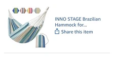 Camping Outdoor Hammock with Straps. Brazilian INNO stage.