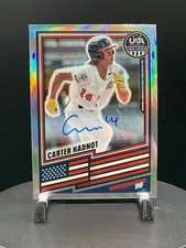 2026 Panini Stars & Stripes Prizm Silver Prizm AUTO SP CARTER HADNOT HOLO