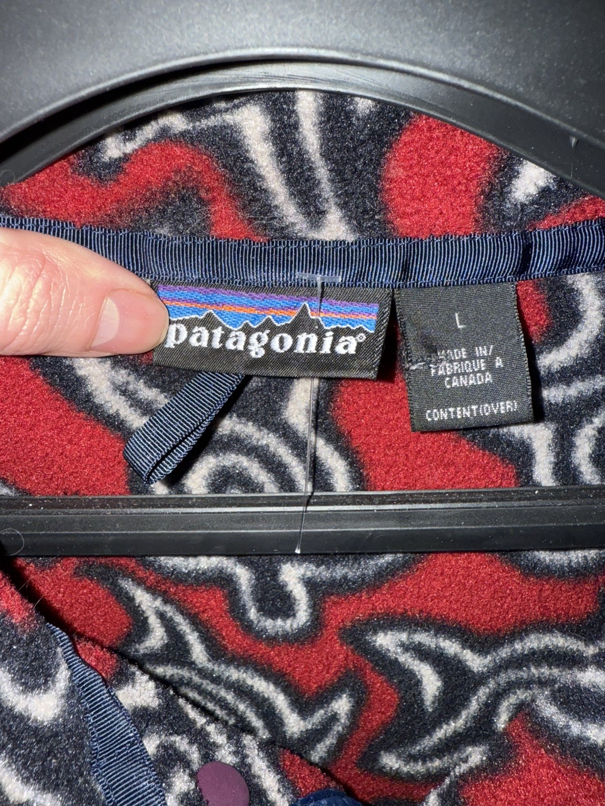 Patagonia Red Turtle Pattern Pullover - Size L un… - image 5