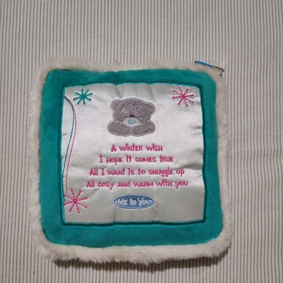 Me 2U Tatty Teddy mit Kunstfell romantisch Weihnachten 8 Zoll Plüschkissen ETIKETT SELTEN