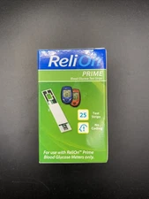 ReliOn Prime Blood Glucose Test Strips, 25 Count 12/2026 Exp